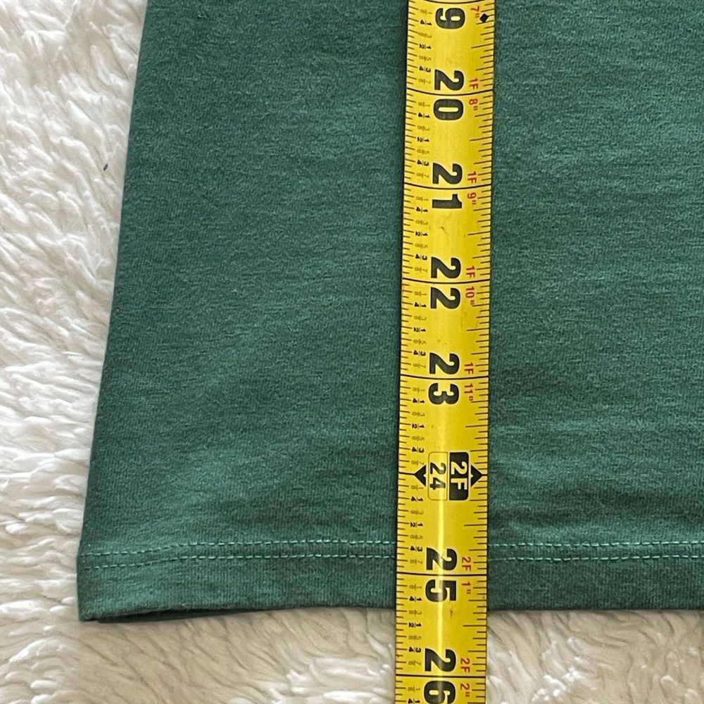 LIFE IS GOOD Womens Classic Fit Tee T-Shirt Medium Half Full Long‎ Sleeve Green - Picture 10 of 10